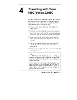 Preview for 54 page of NEC VERSA 2205C Manual