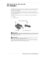 Preview for 1 page of NEC VERSA AC ADAPTER Manual
