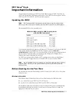 NEC VERSA DOCK - SERVICE Important Information Manual preview