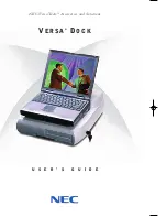 Preview for 1 page of NEC VERSA DOCK - SERVICE Manual