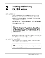 Preview for 21 page of NEC VERSA DOCKING STATION 6000 Manual