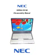 NEC Versa E3100 Disassembly Manual preview