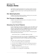 Preview for 1 page of NEC VERSA FX Release Note