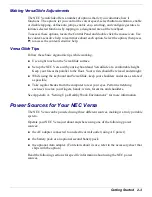 Preview for 28 page of NEC VERSA FXI Manual