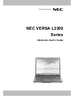 Предварительный просмотр 1 страницы NEC VERSA L2300 Series User Manual