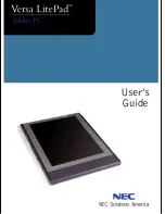 Preview for 1 page of NEC VERSA LITEPAD TABLET PC Manual