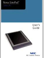 Preview for 1 page of NEC Versa LitePad Manual
