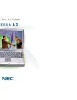 Preview for 1 page of NEC Versa LX Manual