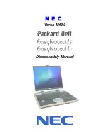 NEC Versa M400 PB EasyNoteM5 Disassembly Manual preview