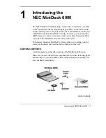 Предварительный просмотр 6 страницы NEC VERSA MINIDOCK 6000 Manual