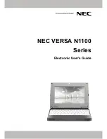 Предварительный просмотр 1 страницы NEC VERSA N1100 Series User Manual