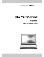 NEC VERSA N1200 Series User Manual предпросмотр