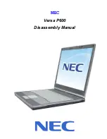 Предварительный просмотр 1 страницы NEC VERSA P600 Disassembly Manual