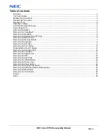 Preview for 2 page of NEC Versa P700 Disassembly Manual