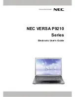 Предварительный просмотр 1 страницы NEC VERSA P9210 Series User Manual