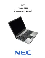 NEC Versa S800 Disassembly Manual предпросмотр