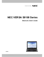 Preview for 1 page of NEC VERSA S9100 Series User Manual