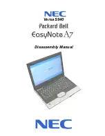 Предварительный просмотр 1 страницы NEC Versa S940 Disassembly Manual