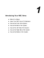 Preview for 9 page of NEC VERSA TXI Manual