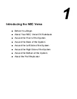 Preview for 11 page of NEC VERSA VXi User Manual