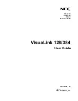 NEC VisuaLink 128/384 User Manual предпросмотр
