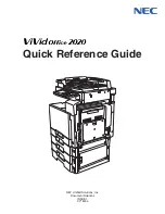 NEC ViVid Office 2020 Quick Reference Manual preview