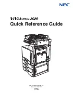 NEC ViVid Office 2020 Quick Reference Manual предпросмотр