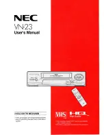 Preview for 1 page of NEC VN-23 User Manual