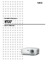 Предварительный просмотр 1 страницы NEC VT37 User Manual