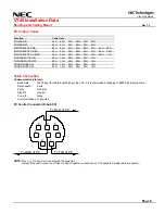 Предварительный просмотр 8 страницы NEC VT45 Installation Data