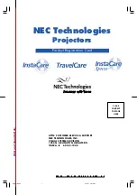 Preview for 3 page of NEC VT45 User Manual