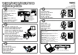 NEC VT48 Series Quick Setup Manual предпросмотр