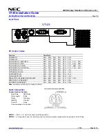 Предварительный просмотр 6 страницы NEC VT49 Series Installation Manual