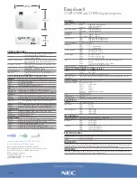 Предварительный просмотр 2 страницы NEC VT49 Series Specifications