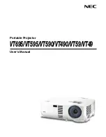 NEC VT49 Series User Manual предпросмотр