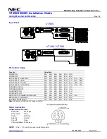 Preview for 6 page of NEC VT490 Installation Manual