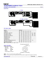 Предварительный просмотр 6 страницы NEC VT491 Installation Manual