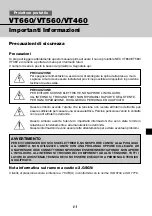 Предварительный просмотр 20 страницы NEC VT660 Important Information Manual