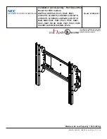 NEC WMK-3257 Installation And Assembly Manual preview