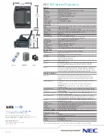 Предварительный просмотр 2 страницы NEC WT Specifications