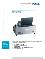 NEC WT615 Series Technical Specifications preview