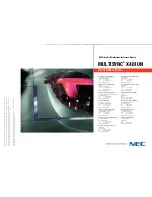 Предварительный просмотр 12 страницы NEC X461UN - MultiSync - 46" LCD Flat Panel Display Brochure & Specs