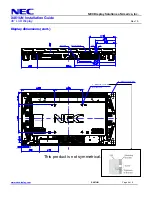 Preview for 4 page of NEC X461UN - MultiSync - 46" LCD Flat Panel Display Installation Manual
