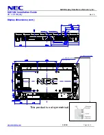 Предварительный просмотр 4 страницы NEC X461UN - MultiSync - 46" LCD Flat Panel Display Installation Manual