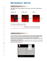 Предварительный просмотр 2 страницы NEC X461UN - MultiSync - 46" LCD Flat Panel Display Specifications