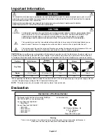 Предварительный просмотр 4 страницы NEC X461UN - MultiSync - 46" LCD Flat Panel... User Manual