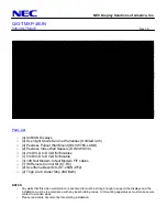 Предварительный просмотр 1 страницы NEC X463UN-TMX4P Short Manual