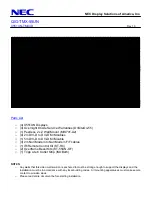 Preview for 1 page of NEC X551UN-TMX4D Manual