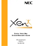 NEC Xen Alpha Manager'S Manual preview