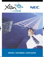 NEC Xen Digital Voicemail User Manual preview
